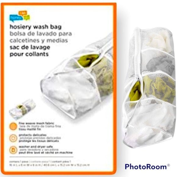 Honey-Can-Do Hosiery Laundry Wash Bags 4 Compartments Zippered 2 Piece Set NEW - Picture 8 of 14